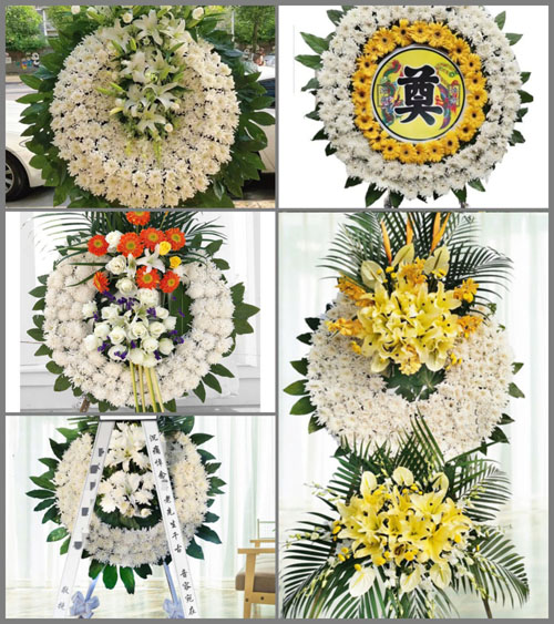四川成都简阳市射洪坝街道花圈速递